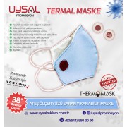 Ateş Ölçer Yıkanabilir Maske